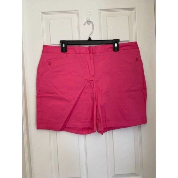 Izod Stretch Performax Pink Shorts/Golf Shorts (Size 16) - Picture 2 of 6